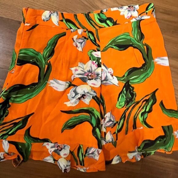 Zara print drawstring skort/shorts size Small - Picture 8 of 9